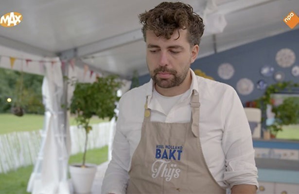 Thijs zegt sorry in Heel Holland bakt